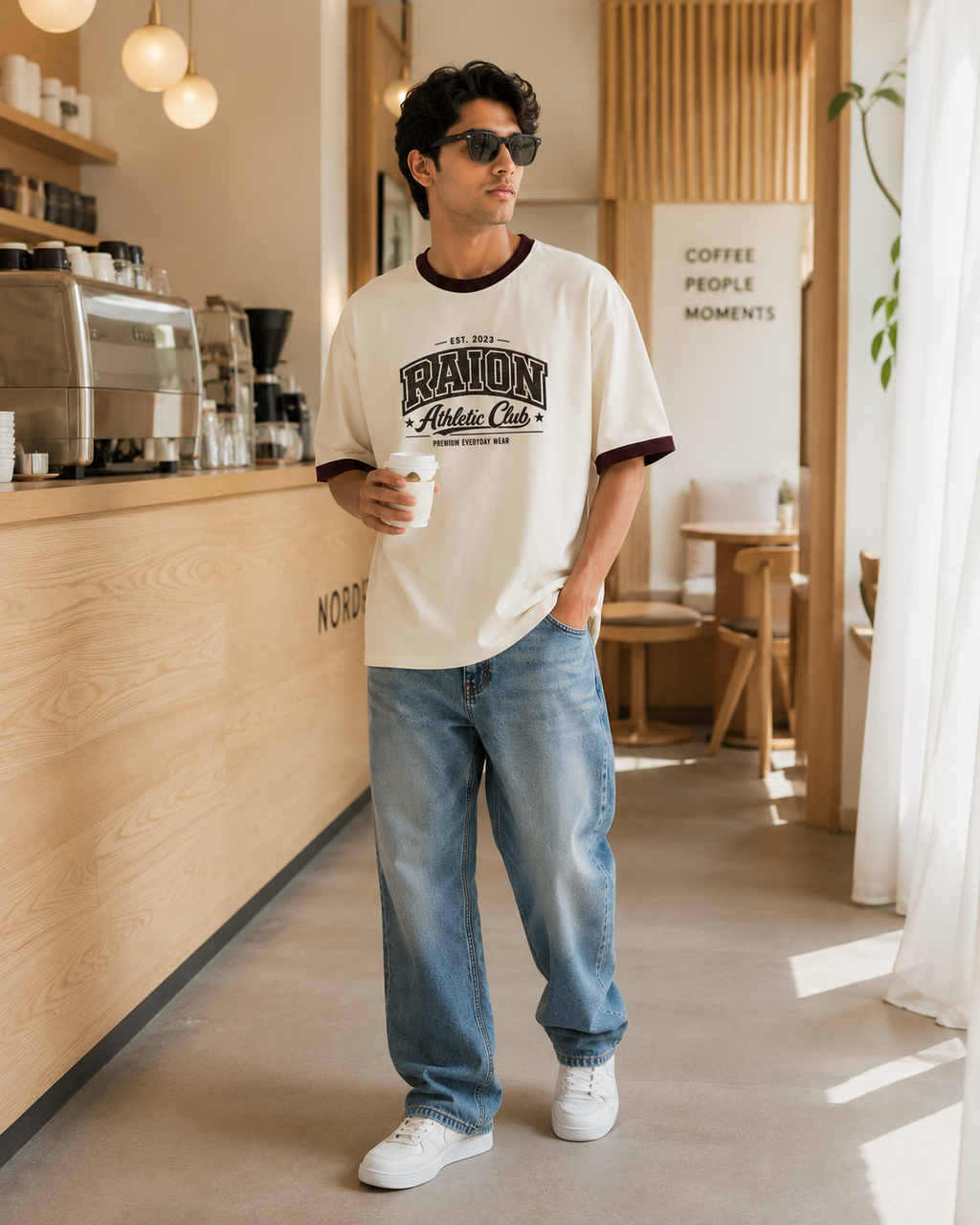 RAION Athletic Club – Premium Oversized Ringer T-Shirt