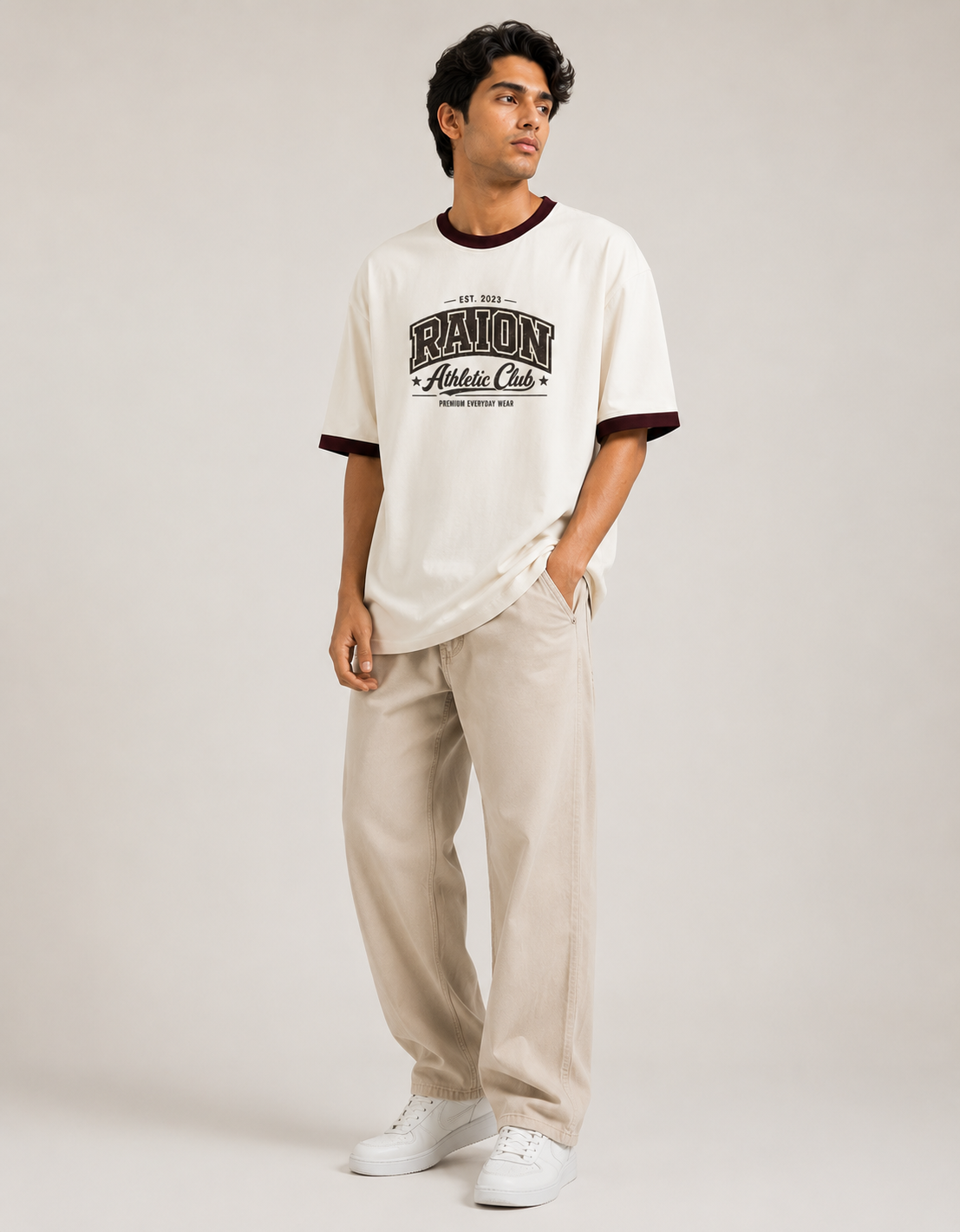 RAION Athletic Club – Premium Oversized Ringer T-Shirt