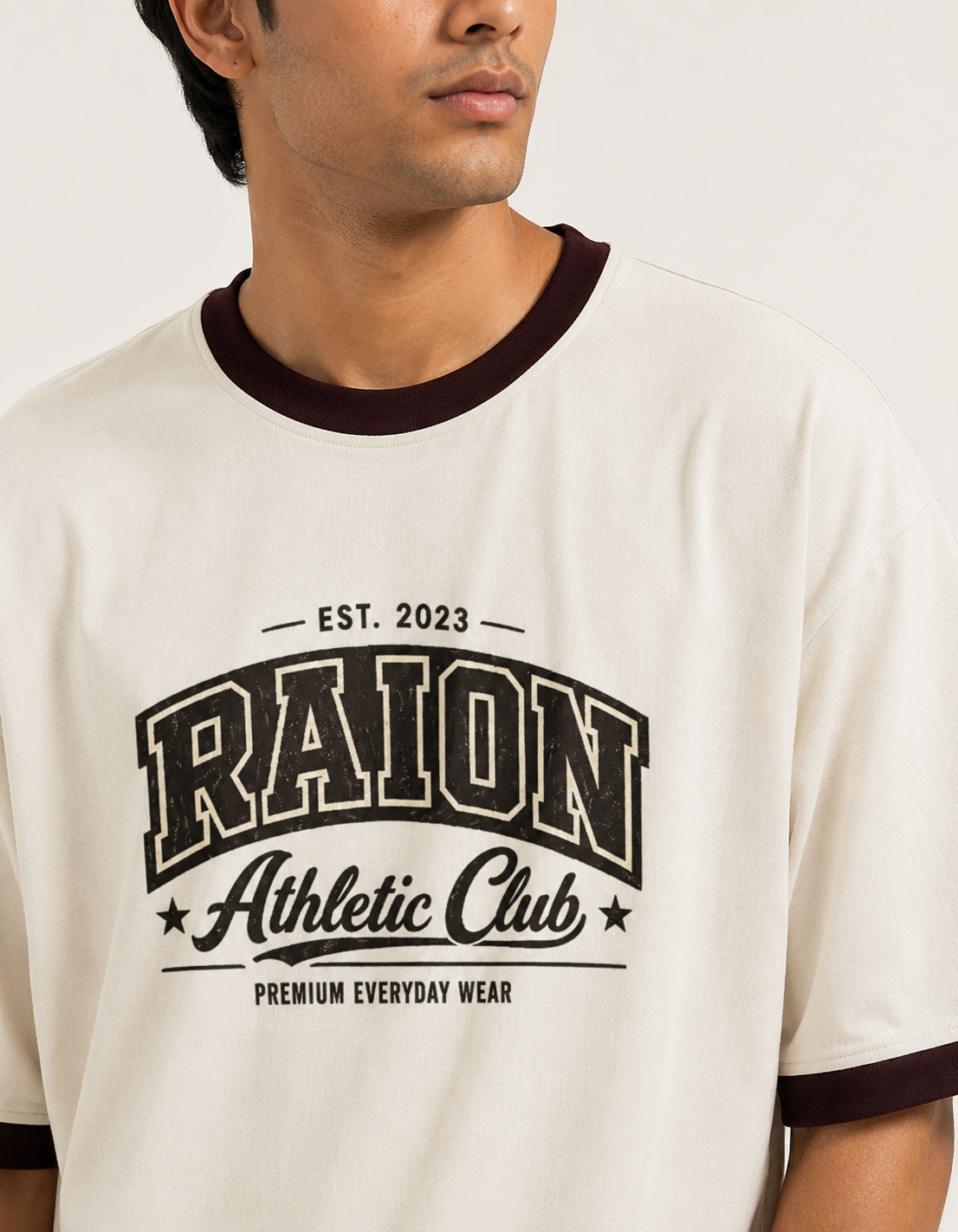 RAION Athletic Club – Premium Oversized Ringer T-Shirt