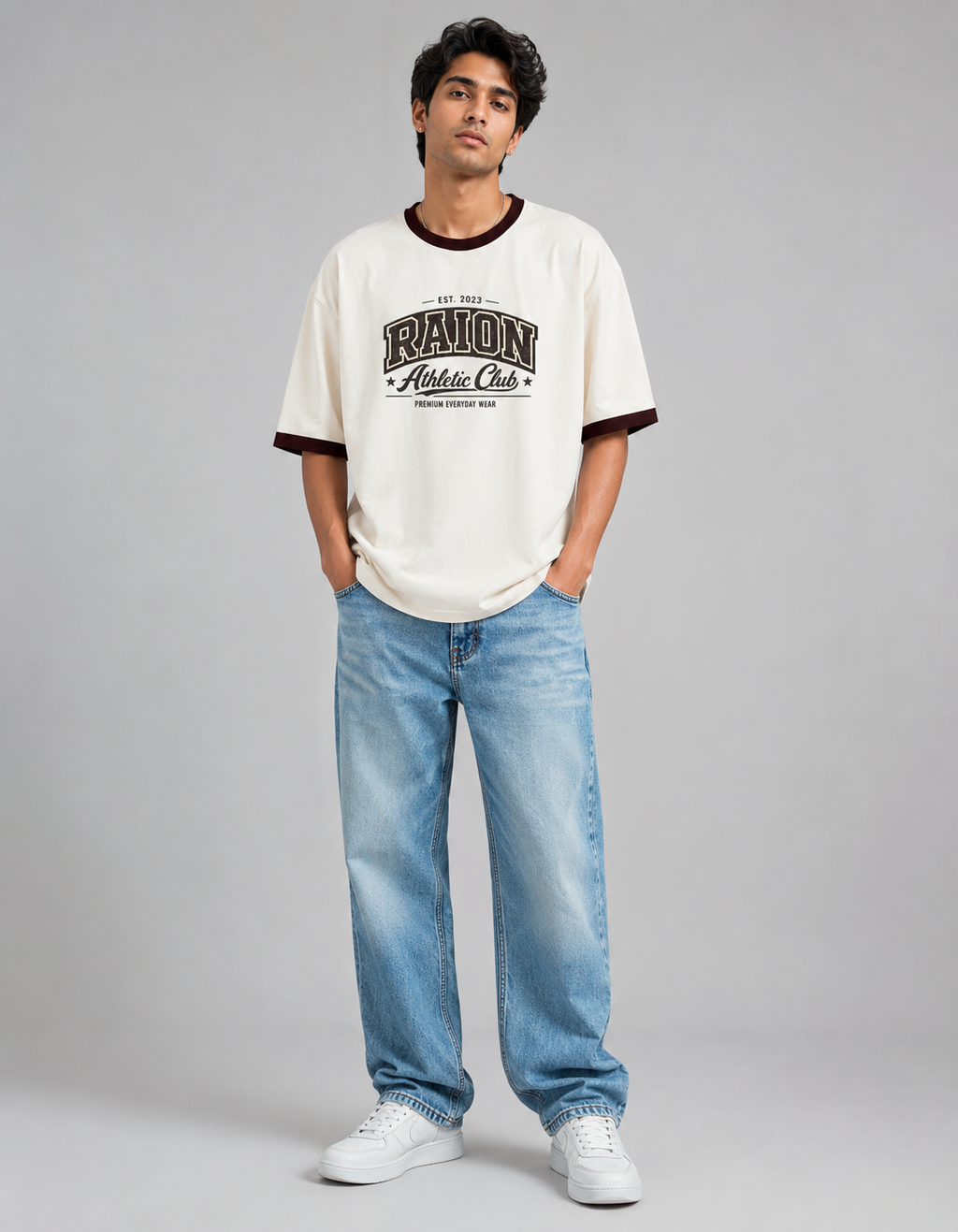 RAION Athletic Club – Premium Oversized Ringer T-Shirt