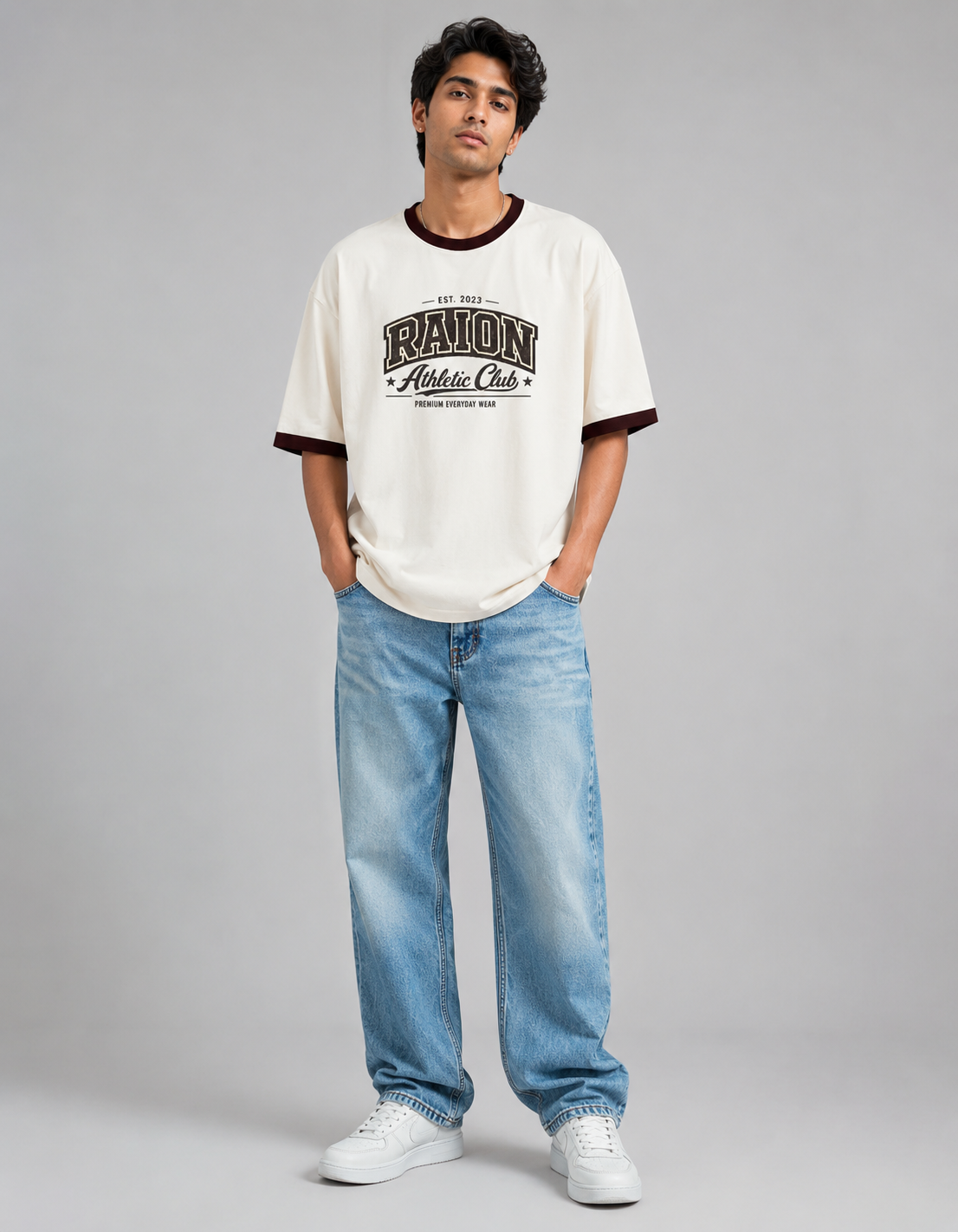RAION Athletic Club – Premium Oversized Ringer T-Shirt