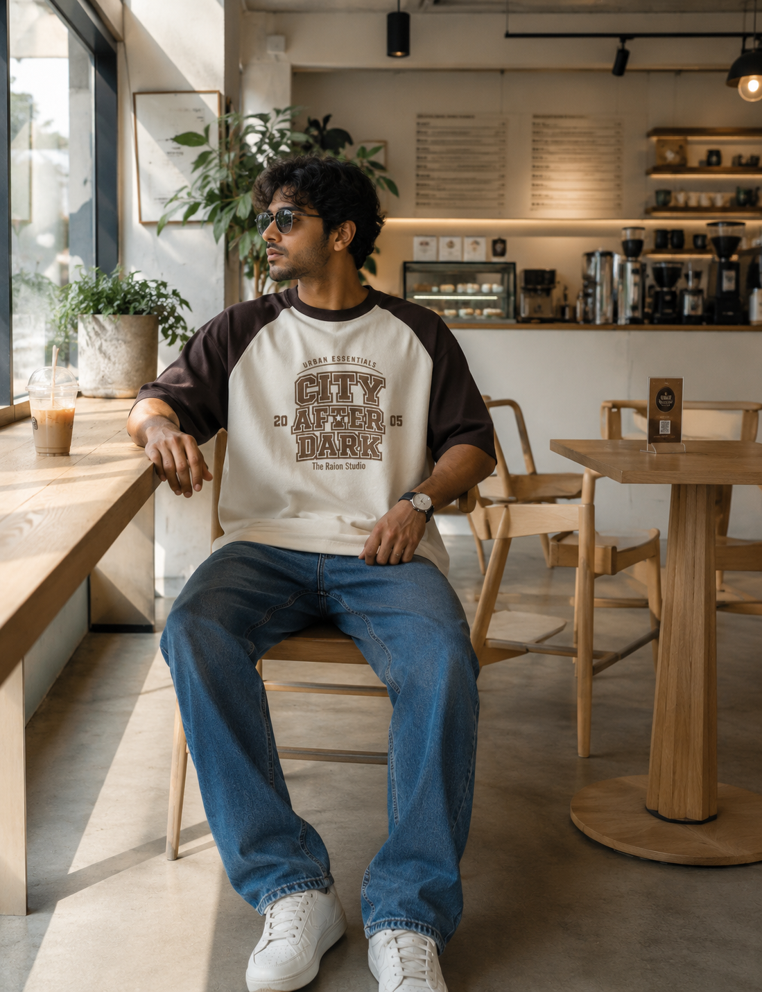 CITY AFTER DARK - Unisex Oversized Raglan