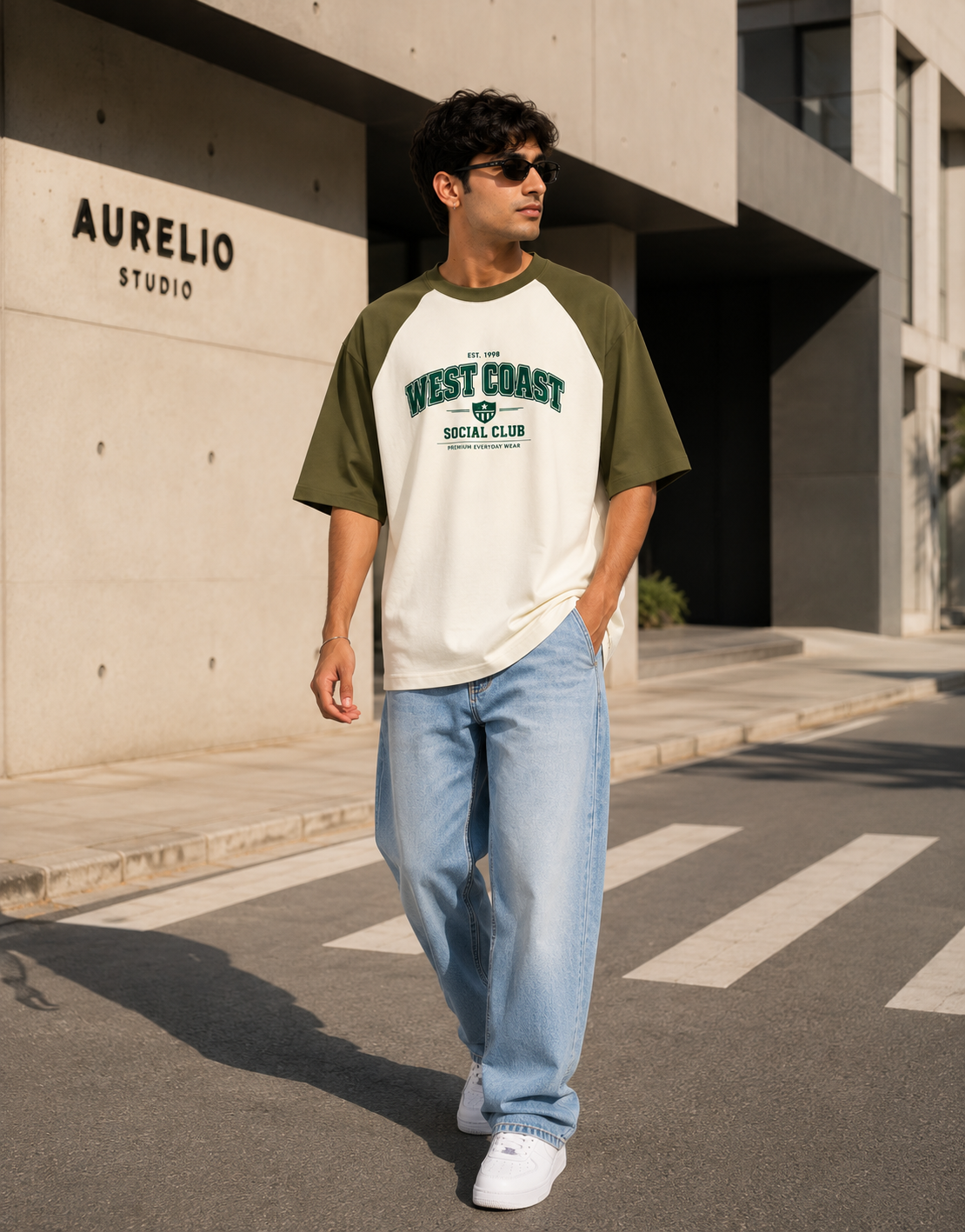 West Coast Social Club - Unisex Oversized Raglan