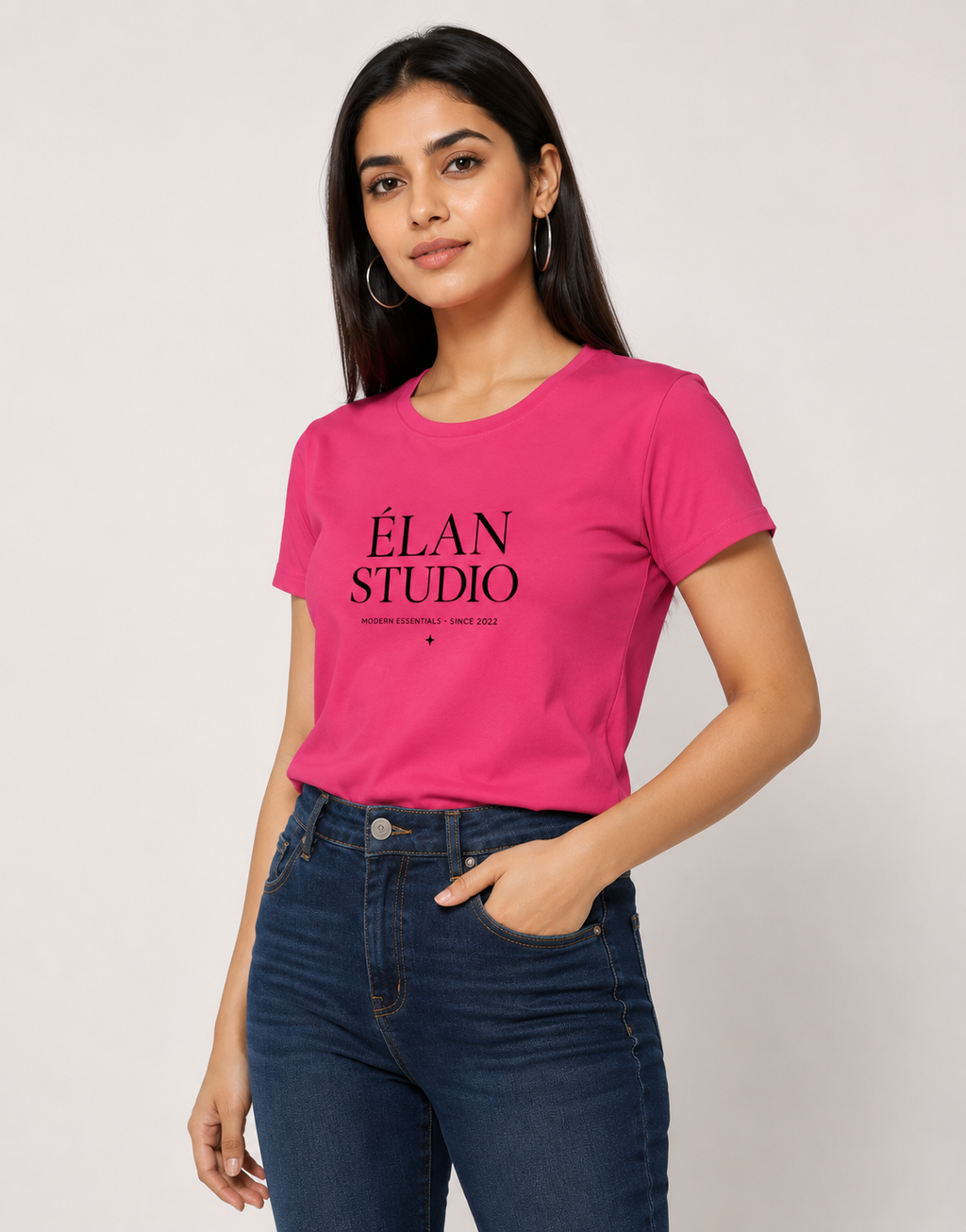 ÉLAN STUDIO – Premium Minimalist Women's Graphic T-Shirt
