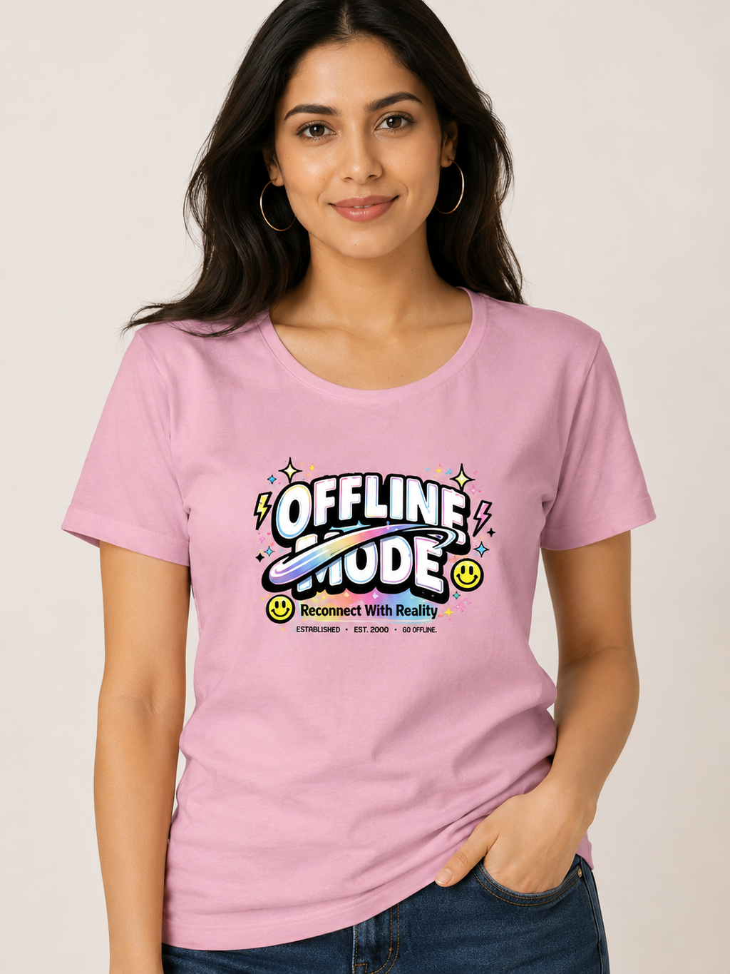 Offline Mode – Premium Y2K Women's Classic T-Shirt