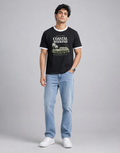 Coastal Weekend Vintage Ringer T-Shirt – Black