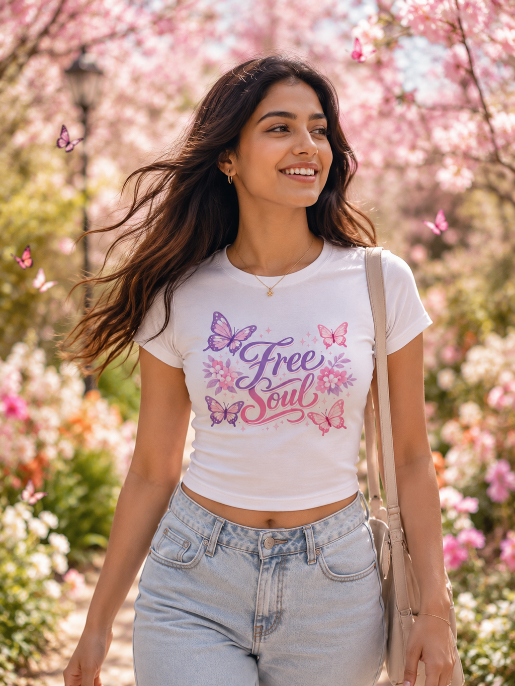 Free Soul Butterfly Baby Tee