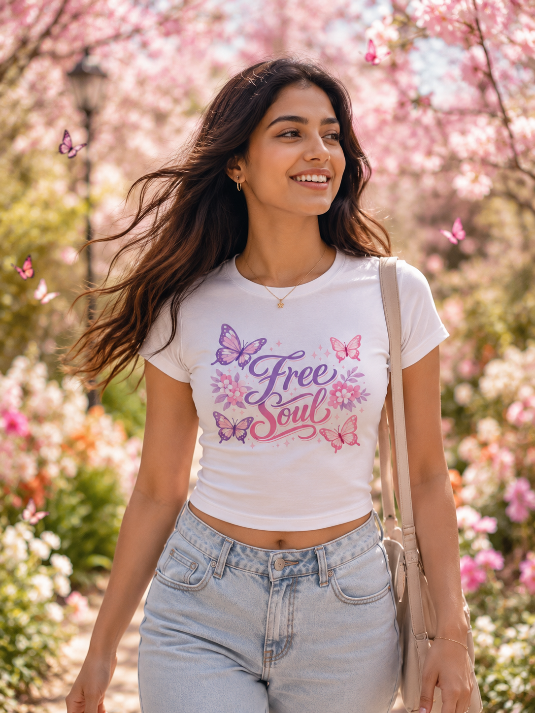 Free Soul Butterfly Baby Tee