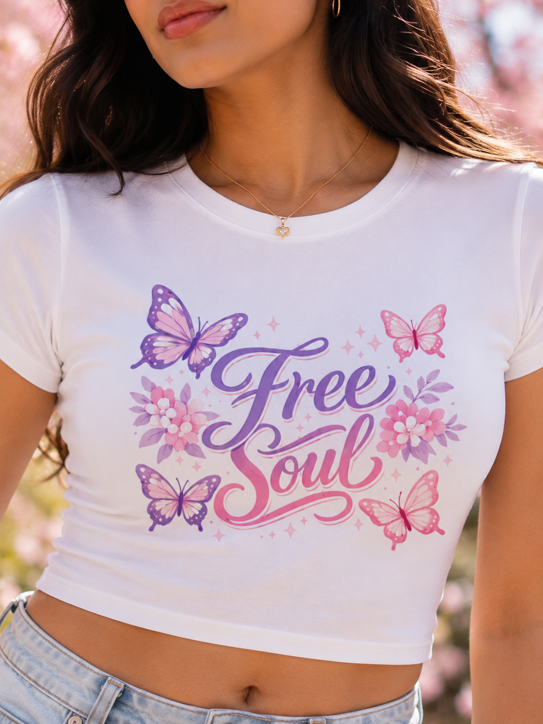 Free Soul Butterfly Baby Tee