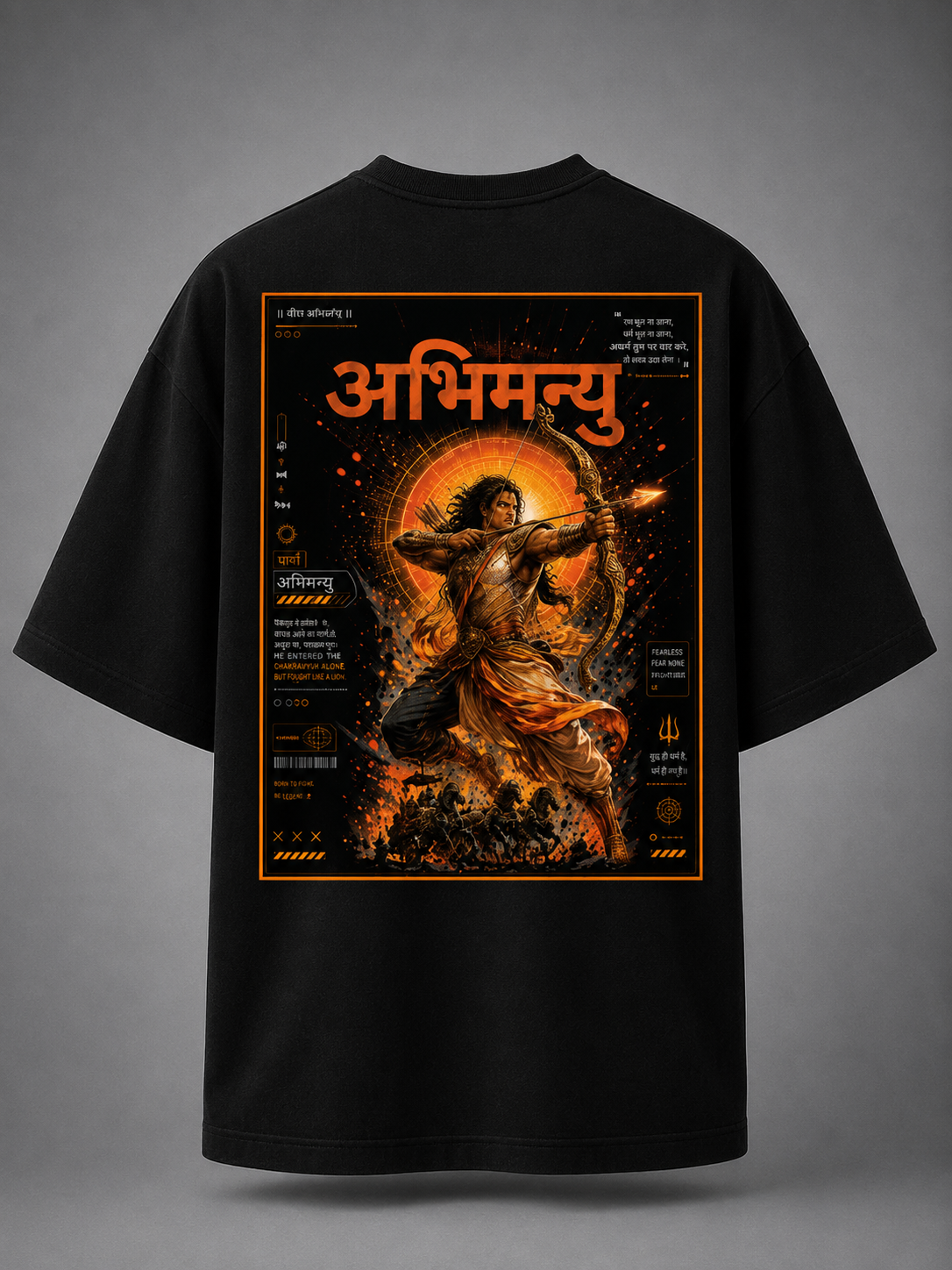 ABHIMANYU: Chakravyuh Warrior || Unisex Classic Crew T-Shirt